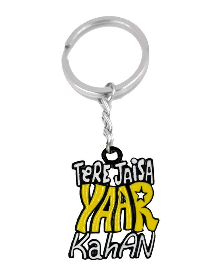 AFH Tere Jaisa Yaar Kaha Multicolor Best Friend Key Chain for Gifting